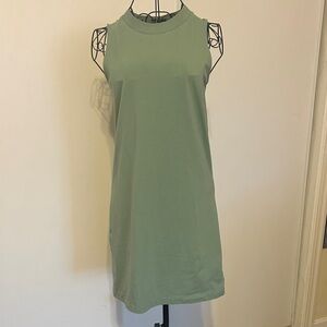 A New Day Sleeveless Mock Neck Dress Top in Sage Green Size XS